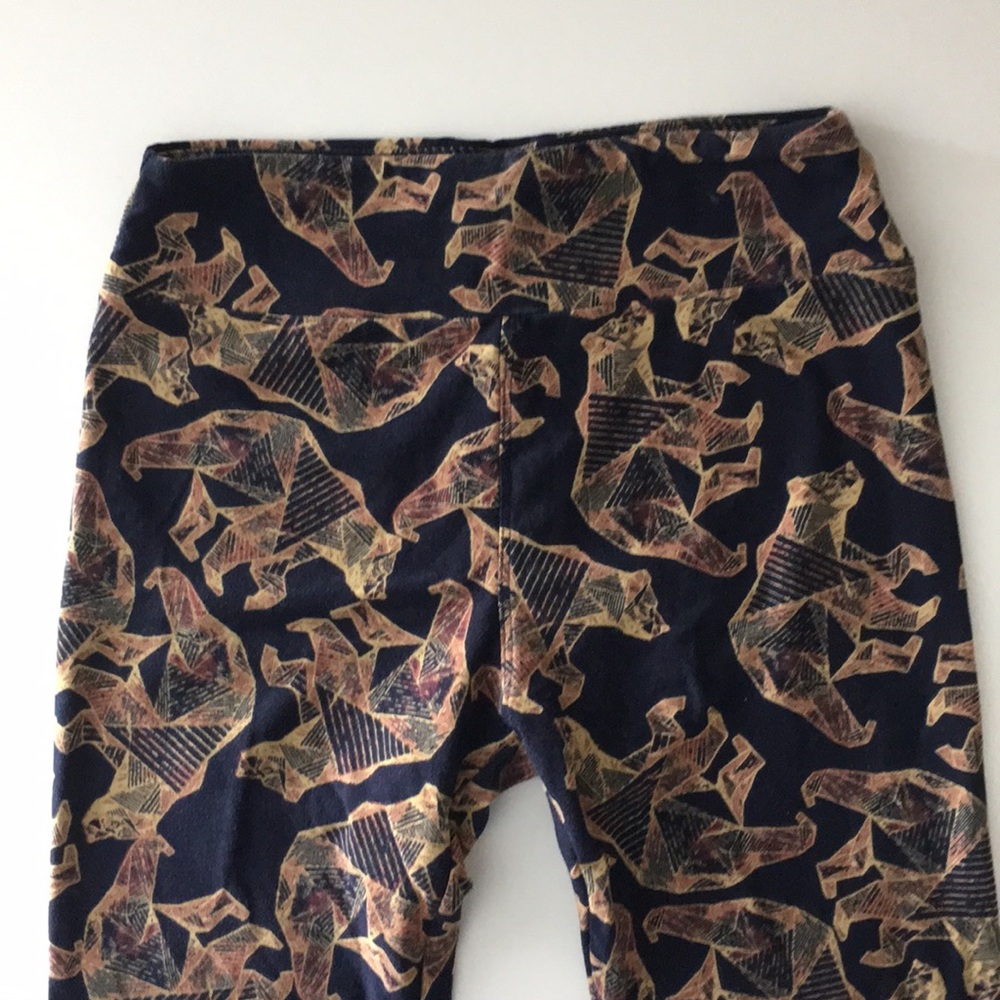 LuLaRoe geometric bear leggings